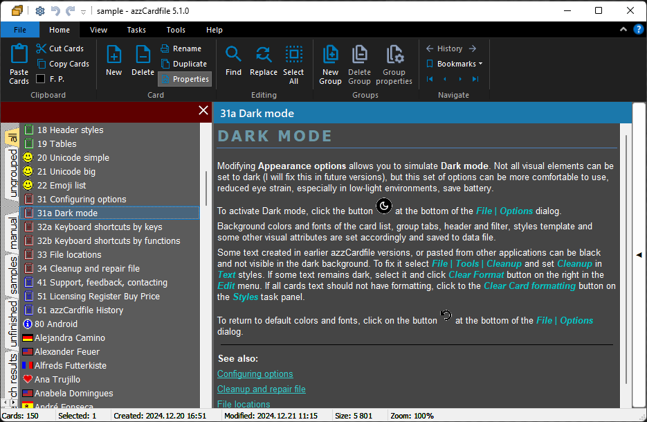 Modifying Appearance options allows to simulate Dark mode.